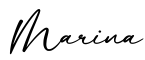 单词Marina书写
