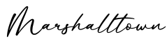 单词Marshalltown书写