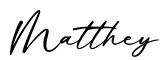单词Matthey书写