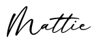 单词Mattie书写