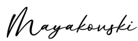 单词Mayakovski书写