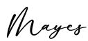 单词Mayes书写