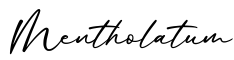 单词Mentholatum书写
