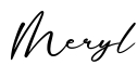 单词Meryl书写