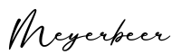单词Meyerbeer书写