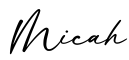 单词Micah书写