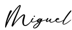 单词Miguel书写