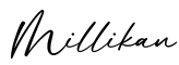 单词Millikan书写