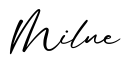 单词Milne书写