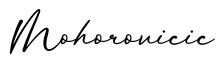 单词Mohorovicic书写