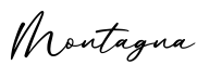 单词Montagna书写
