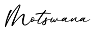 单词Motswana书写