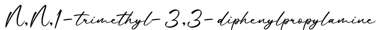 单词N,N,1-trimethyl-3,3-diphenylpropylamine书写