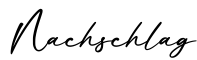 单词Nachschlag书写