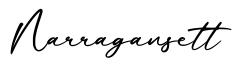 单词Narragansett书写
