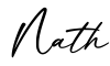 单词Nath书写