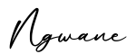 单词Ngwane书写