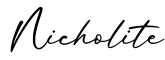 单词Nicholite书写