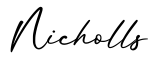 单词Nicholls书写