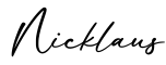 单词Nicklaus书写