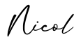 单词Nicol书写