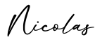 单词Nicolas书写