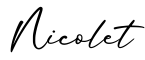 单词Nicolet书写