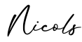 单词Nicols书写
