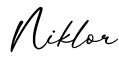 单词Niklor书写