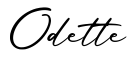单词Odette书写