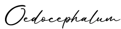 单词Oedocephalum书写