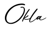单词Okla书写