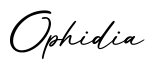 单词Ophidia书写