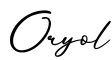 单词Oryol书写