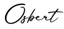 单词Osbert书写