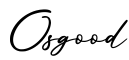 单词Osgood书写