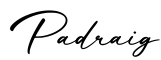 单词Padraig书写