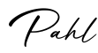 单词Pahl书写