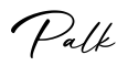 单词Palk书写