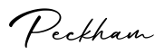 单词Peckham书写