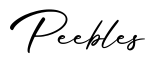 单词Peebles书写