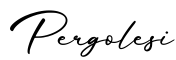 单词Pergolesi书写