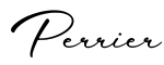 单词Perrier书写