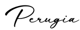 单词Perugia书写