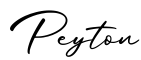 单词Peyton书写