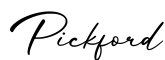 单词Pickford书写