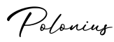 单词Polonius书写