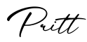 单词Pritt书写