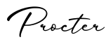 单词Procter书写