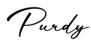 单词Purdy书写